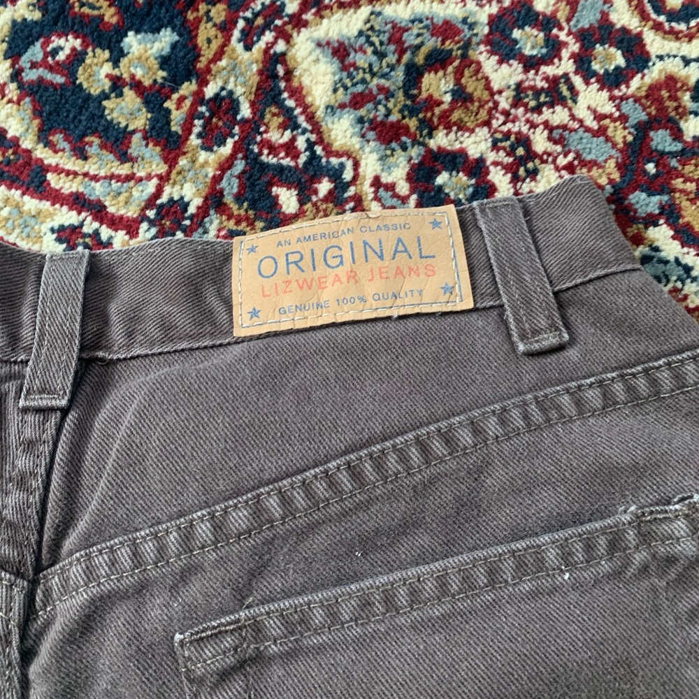 Brown mom jeans